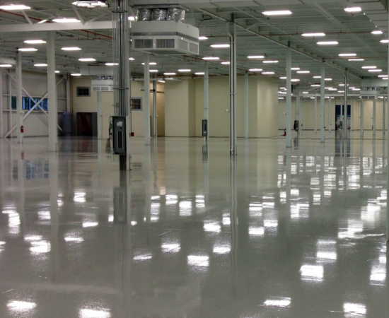 Polished Concrete Warehouse Floor