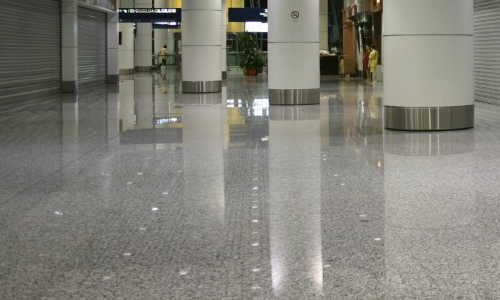 Shopping Center Mall Polished Concrete Floor